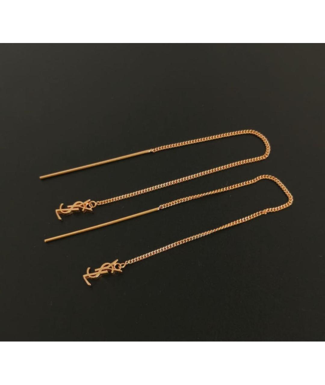 SAINT LAURENT Золотые серьги, фото 2