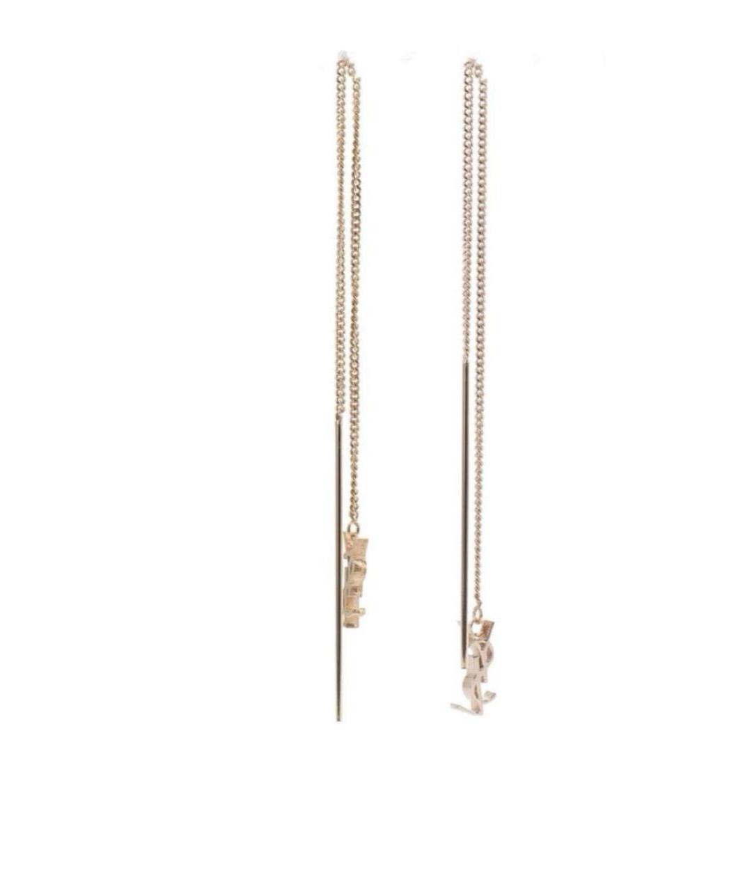 SAINT LAURENT Золотые серьги, фото 6