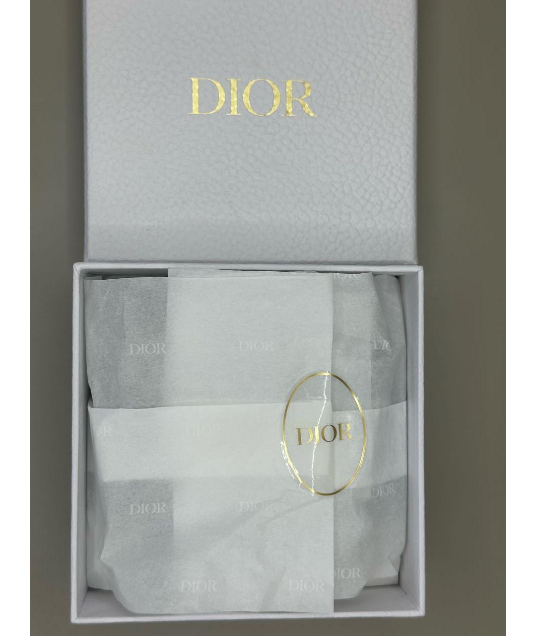 CHRISTIAN DIOR Серый шелковый платок, фото 5