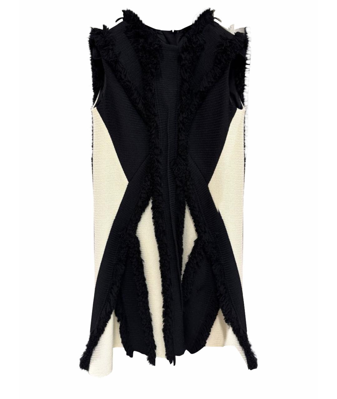 LANVIN Черное шерстяное повседневное платье, фото 1