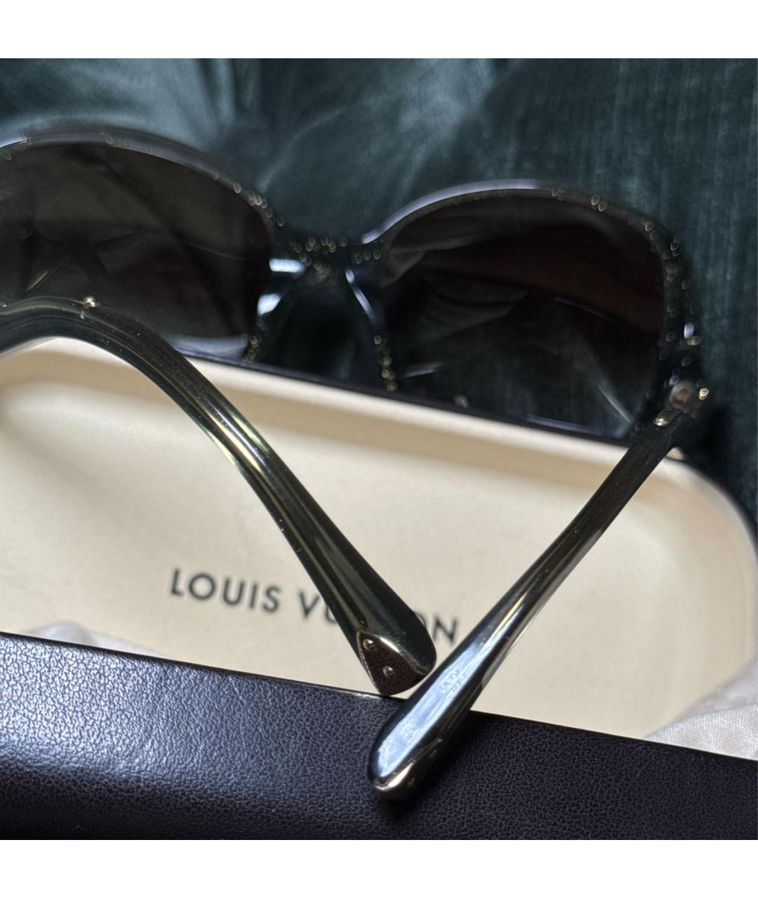 LOUIS VUITTON Зеленые пластиковые солнцезащитные очки, фото 5