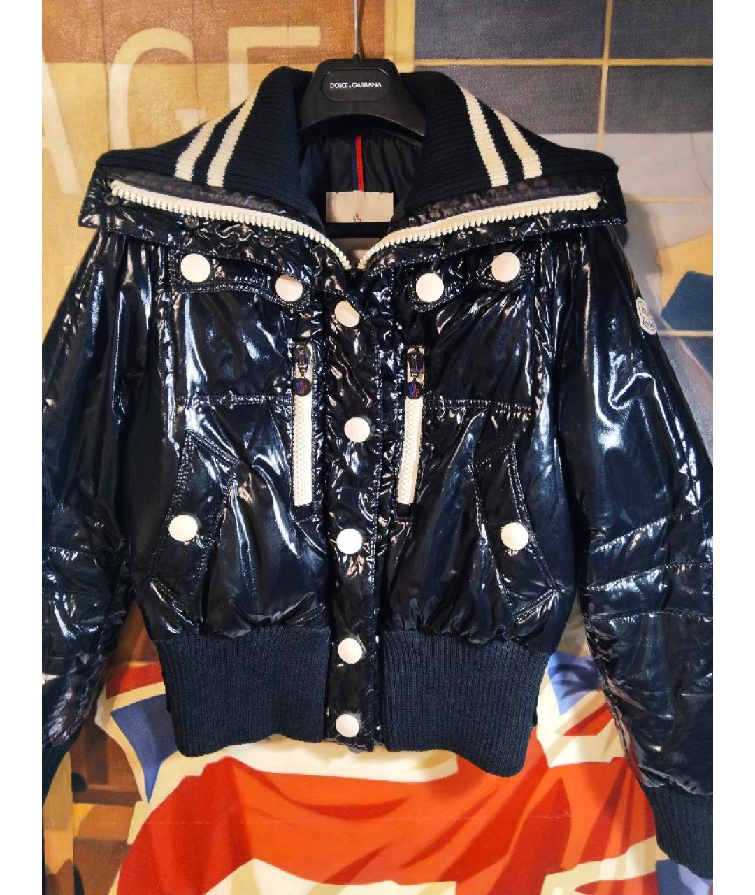 MONCLER GRENOBLE Черный шерстяной пуховик, фото 2