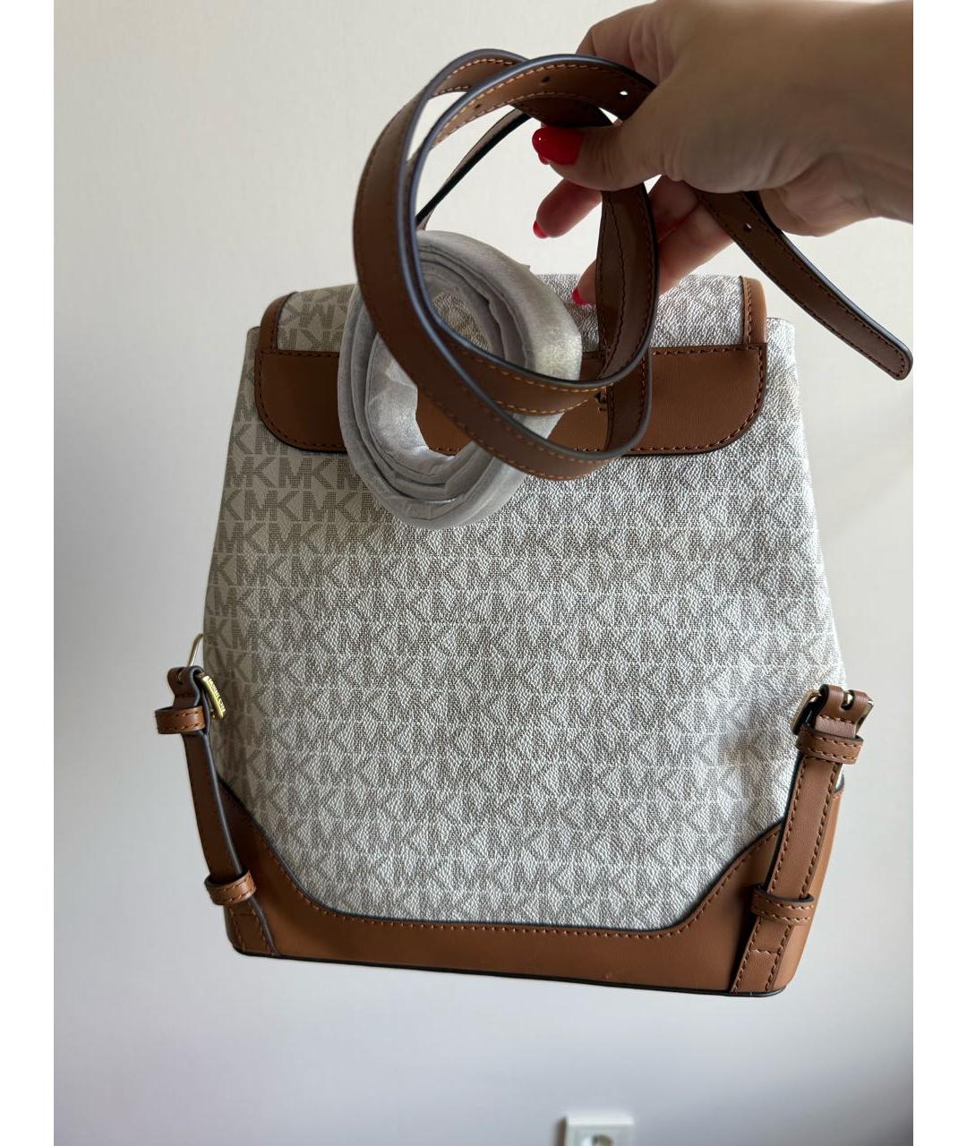 MICHAEL MICHAEL KORS Бежевый рюкзак, фото 4