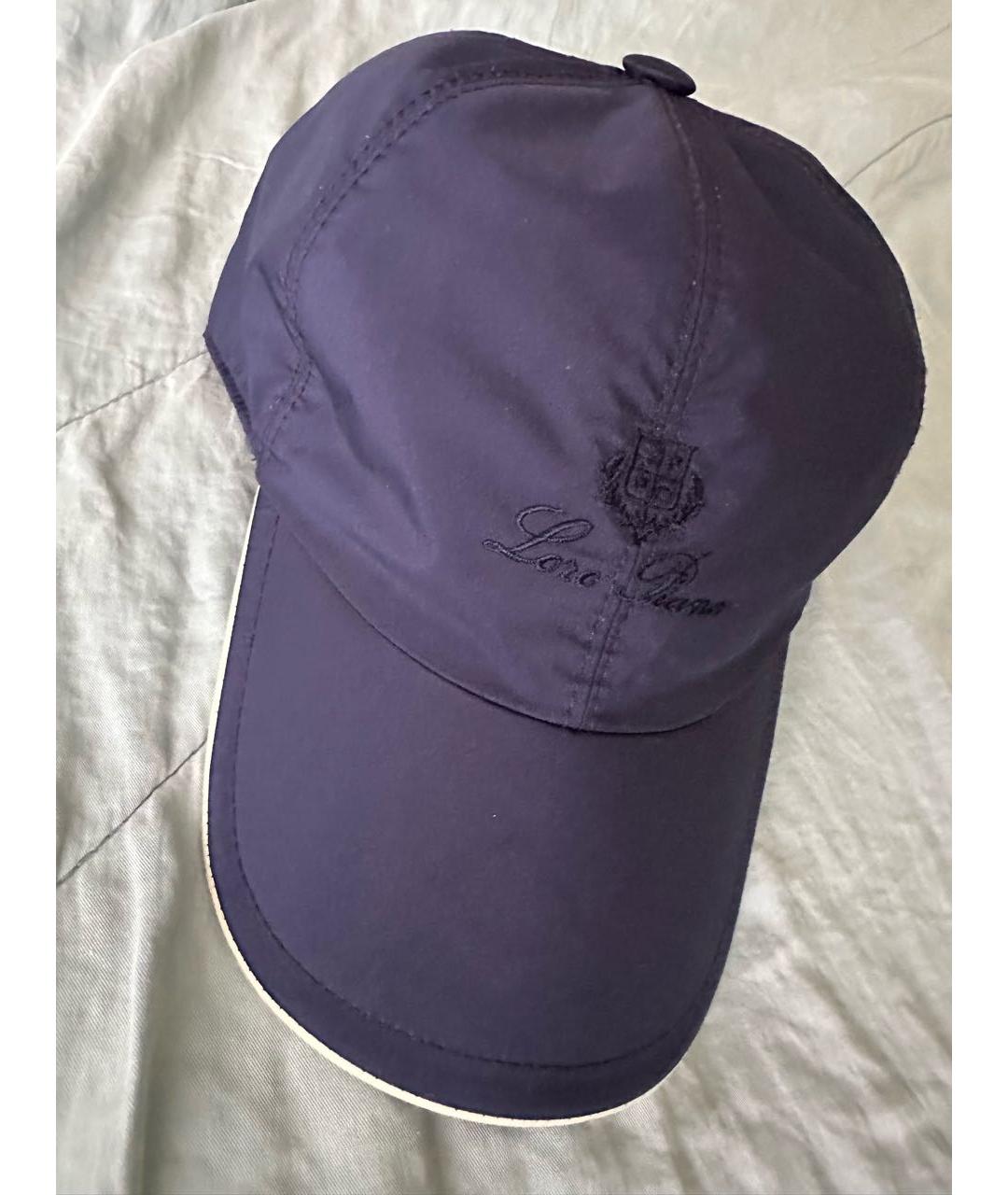 LORO PIANA Темно-синяя кепка/бейсболка, фото 7