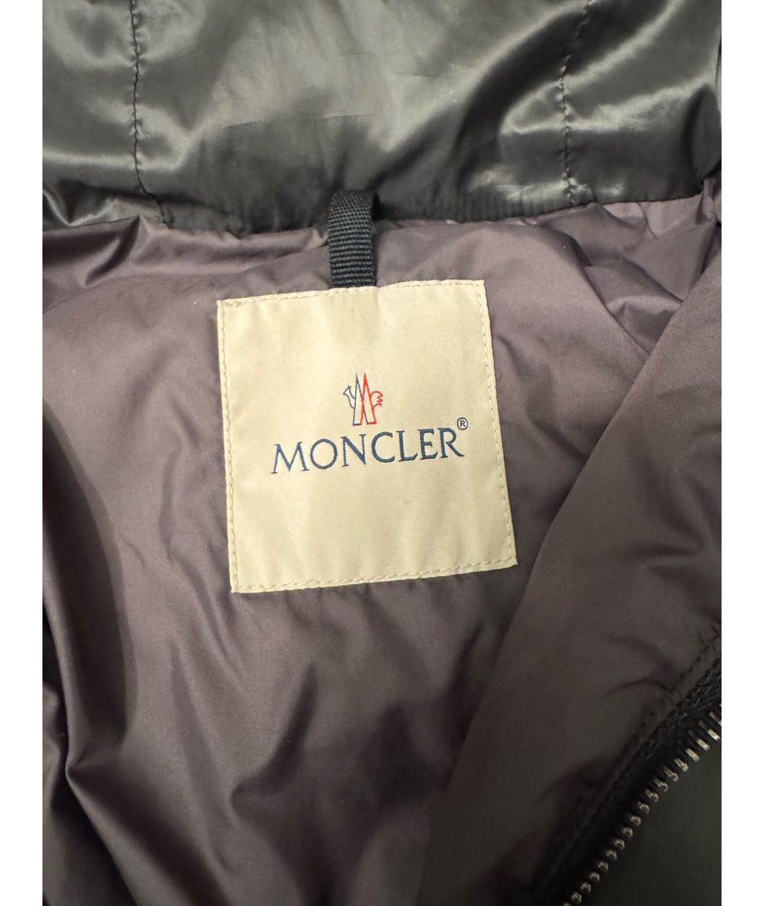 MONCLER Хаки полиамидовый пуховик, фото 3