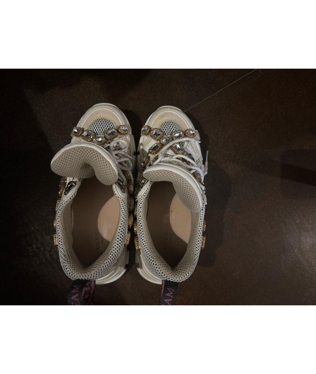GUCCI Белые кроссовки, фото 3