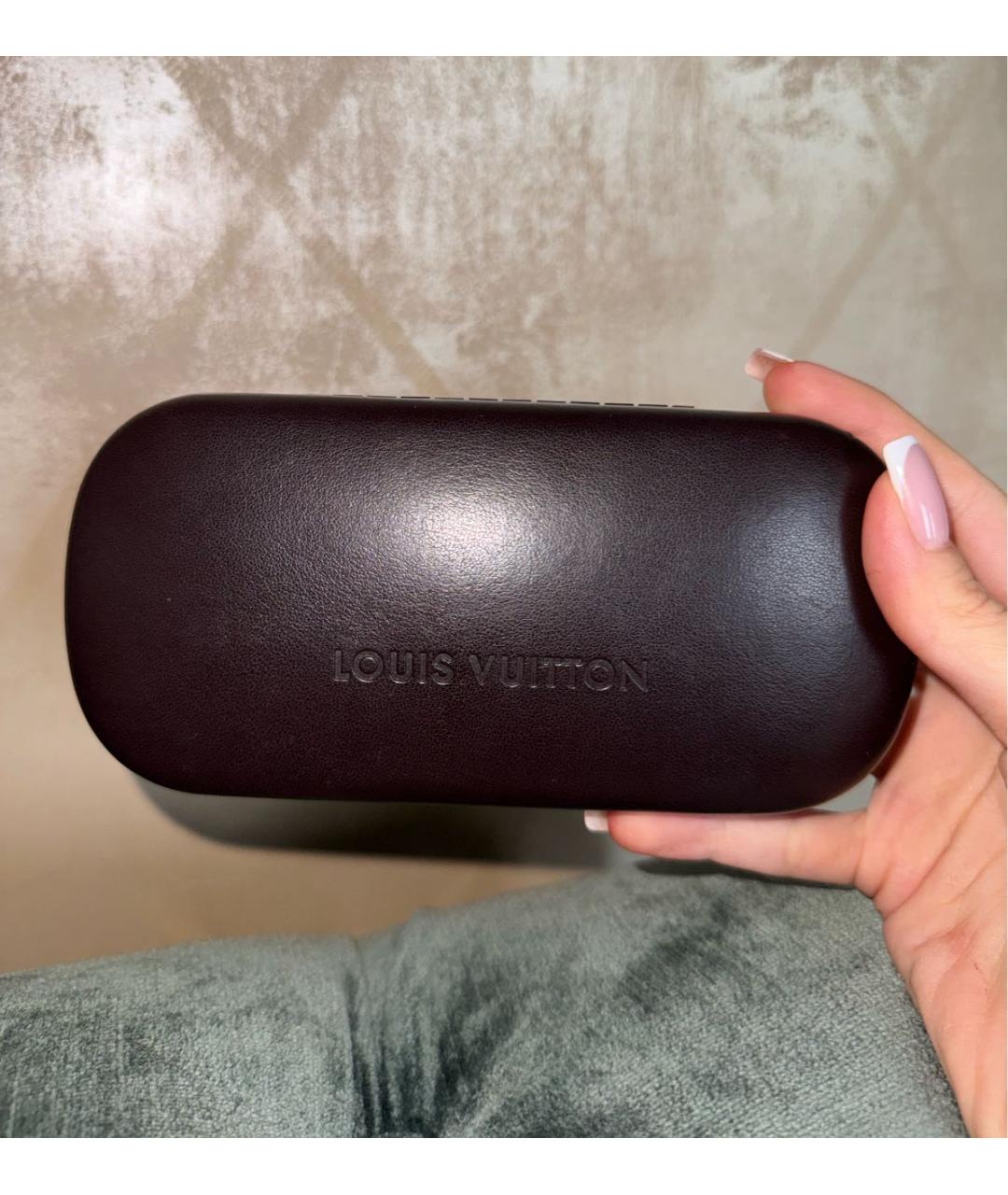 LOUIS VUITTON Фиолетовые пластиковые солнцезащитные очки, фото 4