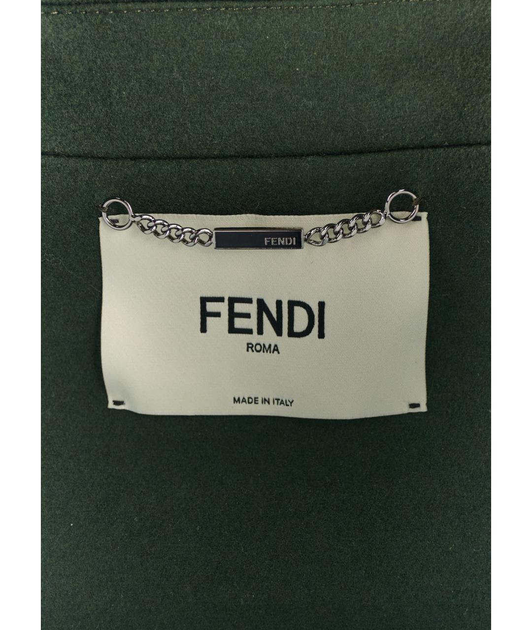 FENDI Зеленый шерстяной жилет, фото 5