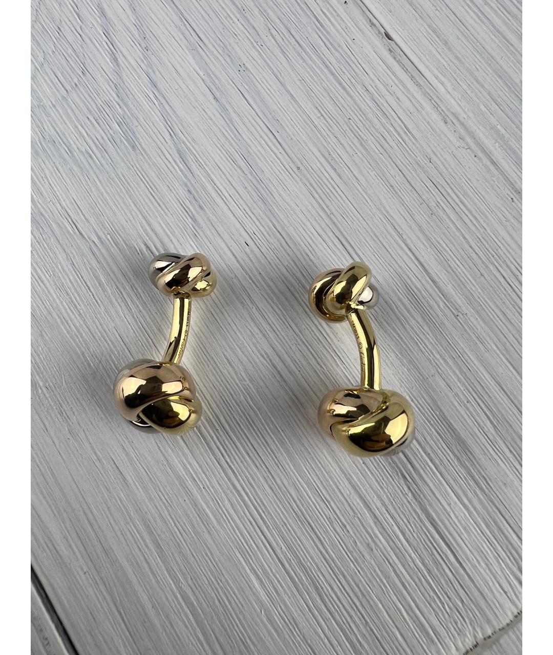 CARTIER Золотые запонки из желтого золота, фото 3