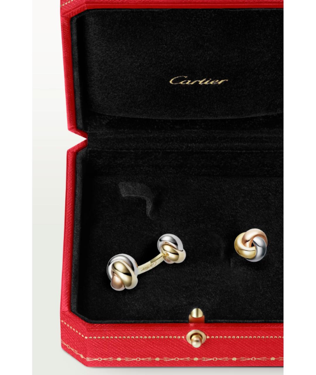 CARTIER Золотые запонки из желтого золота, фото 3