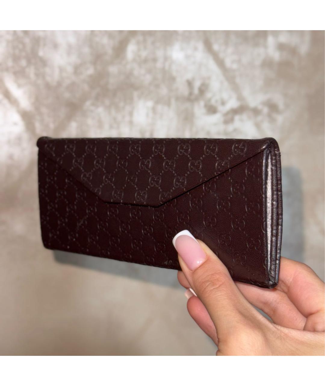 GUCCI Коричневые пластиковые солнцезащитные очки, фото 5