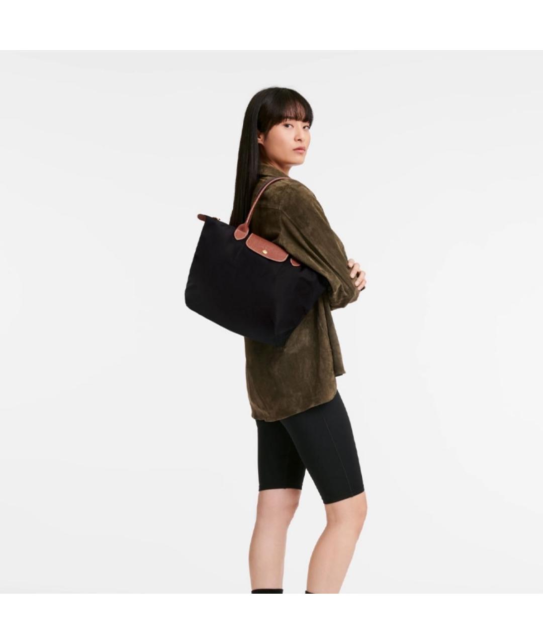 LONGCHAMP Черная сумка тоут, фото 2