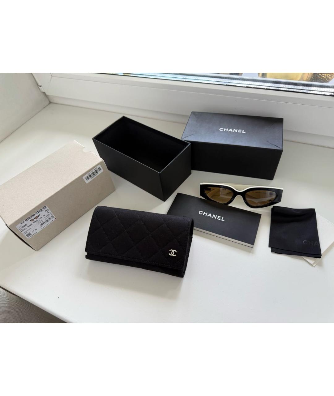 CHANEL Черные солнцезащитные очки, фото 3