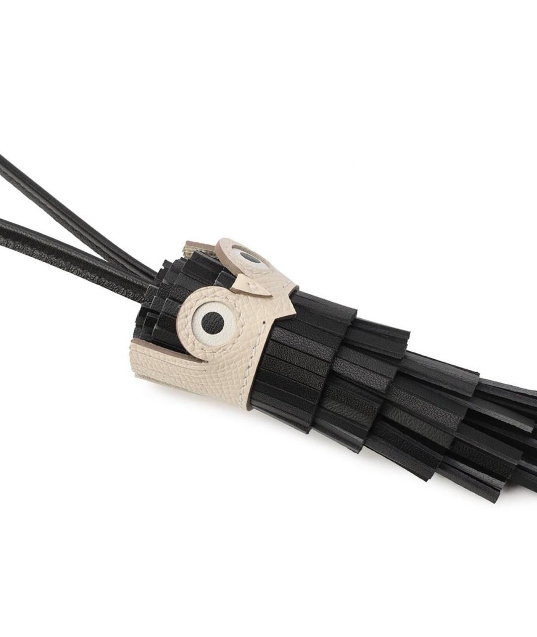 HERMES Черный брелок, фото 5