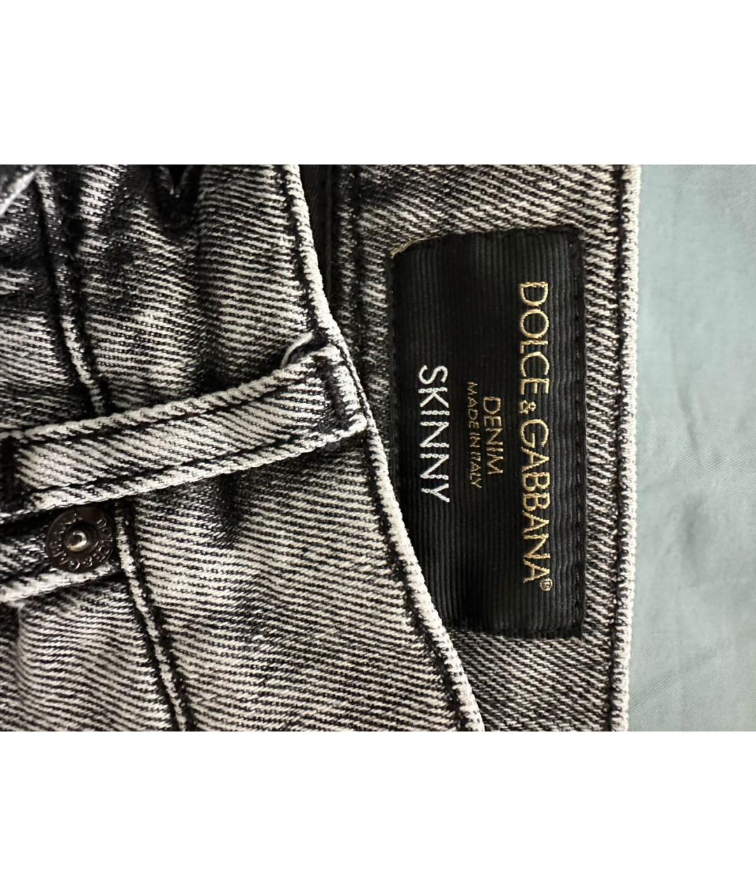 DOLCE&GABBANA Серые джинсы, фото 4