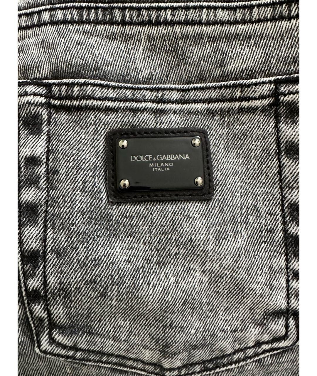 DOLCE&GABBANA Серые джинсы, фото 3