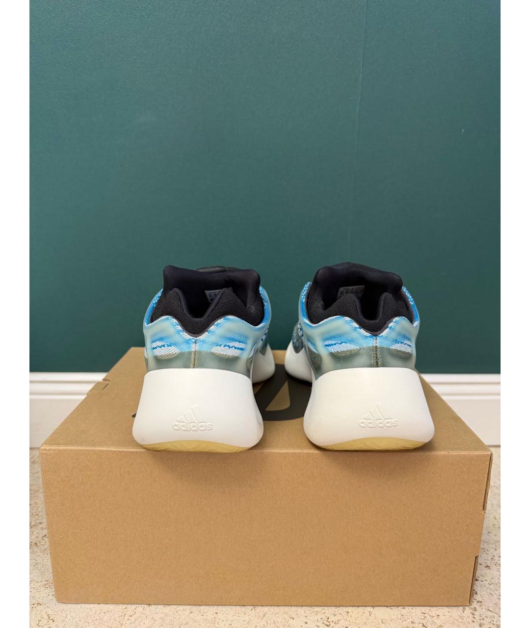 ADIDAS YEEZY Мульти нубуковые низкие кроссовки / кеды, фото 3