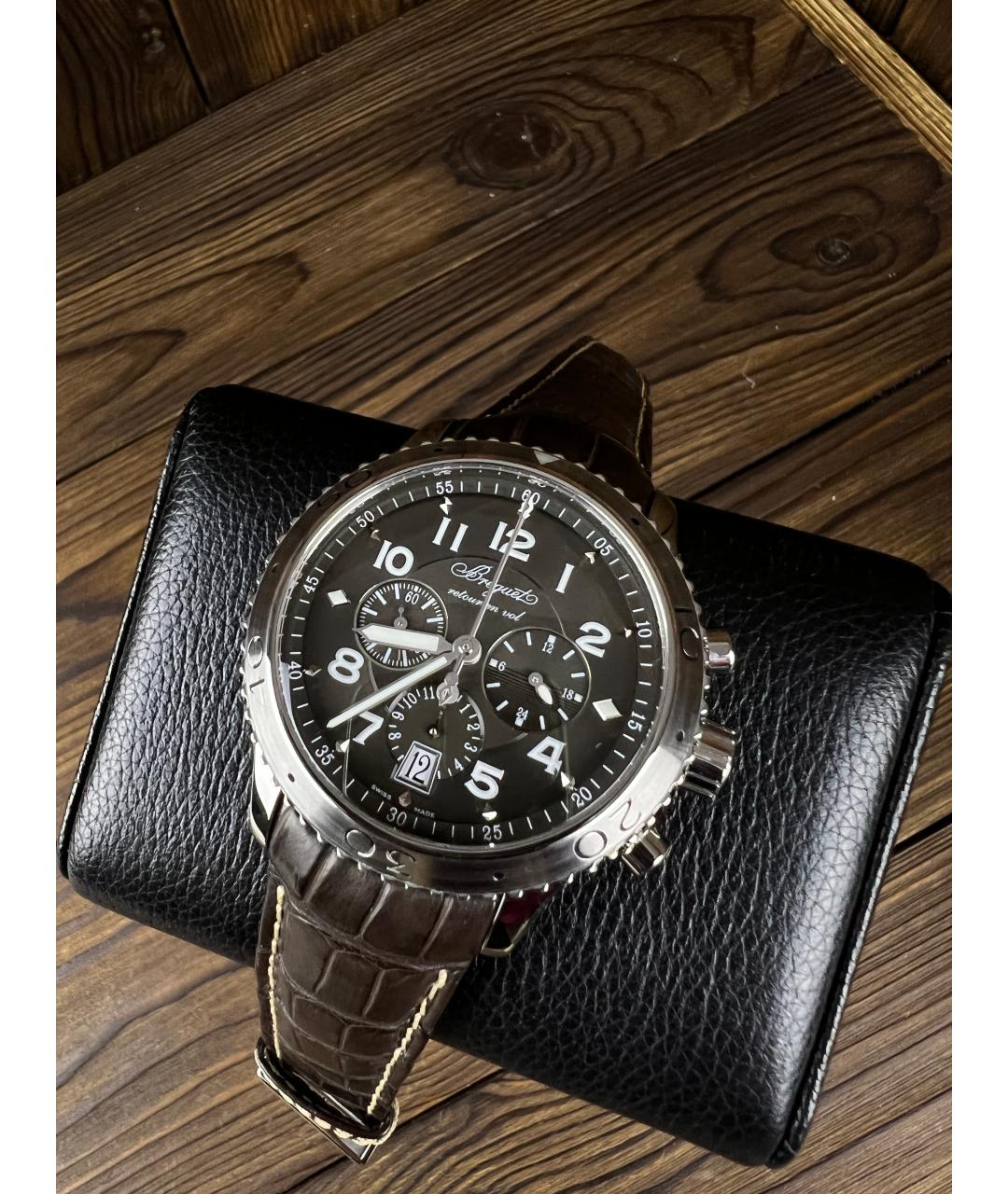 Breguet Коричневые металлические часы, фото 2