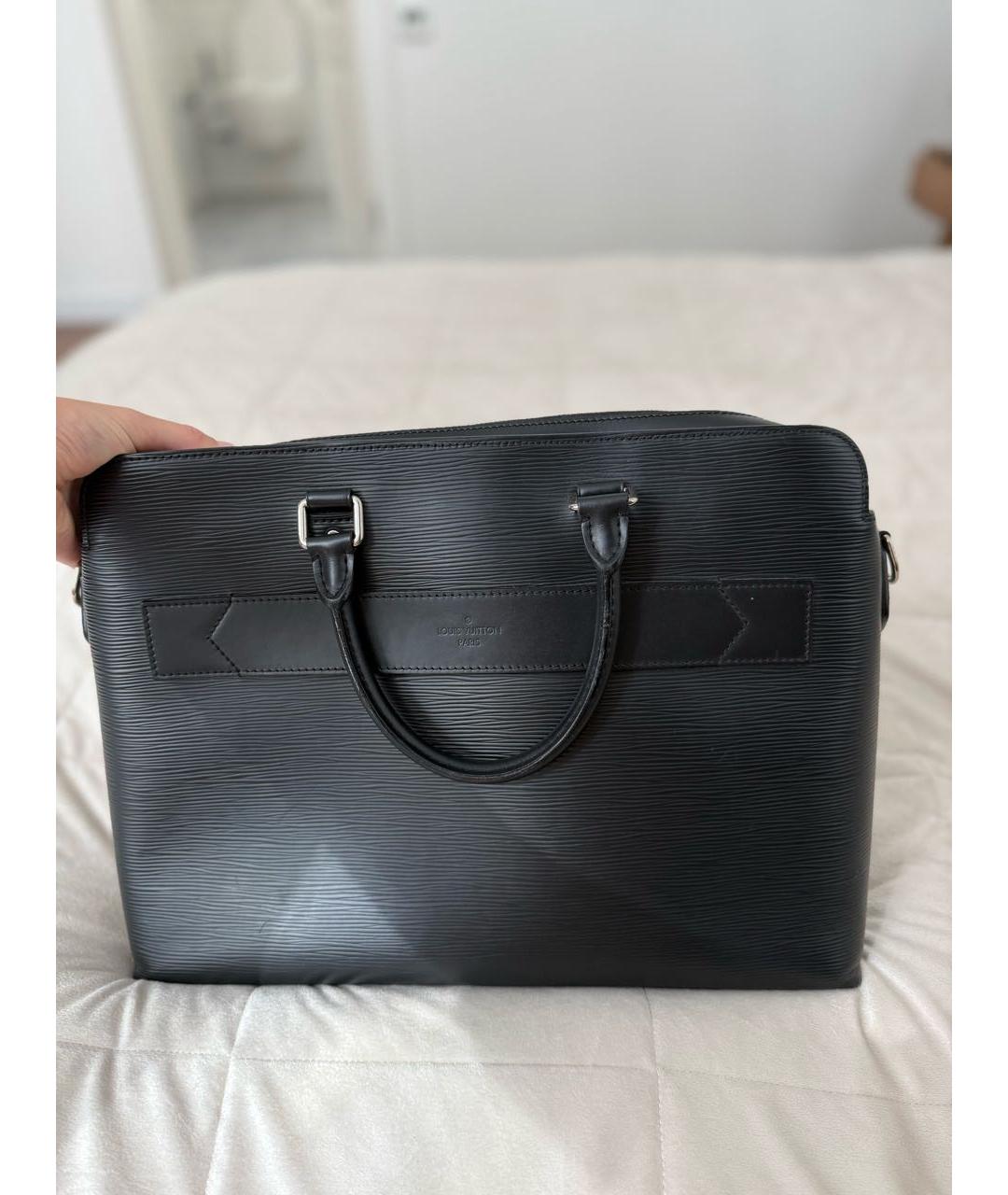 LOUIS VUITTON Черный портфель, фото 2