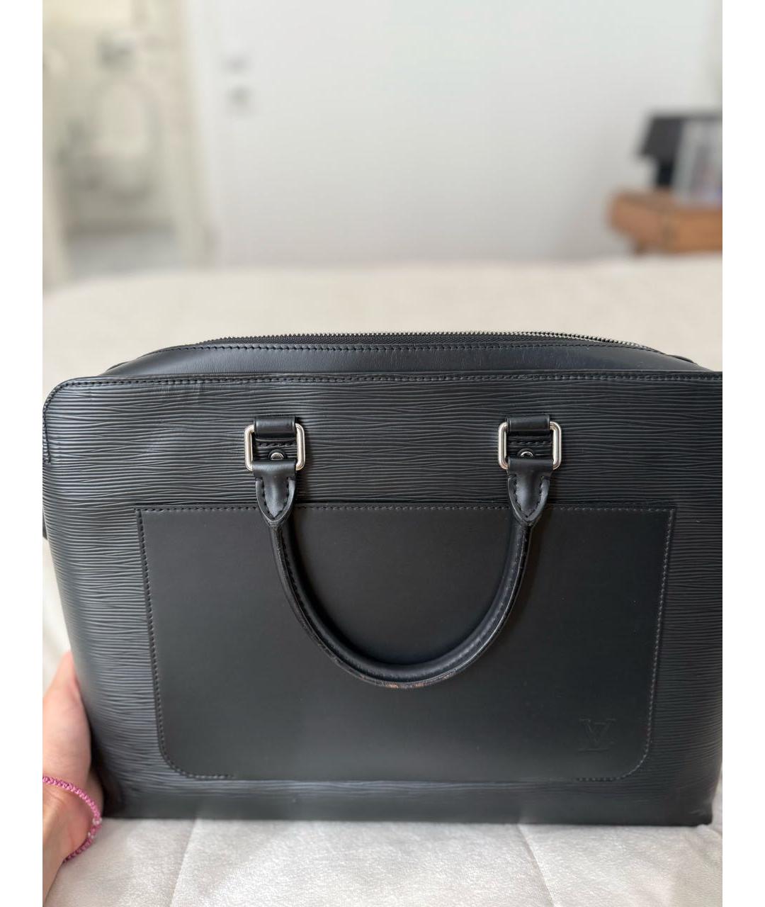 LOUIS VUITTON Черный портфель, фото 3