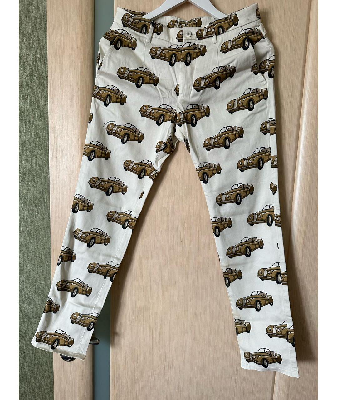 DOLCE&GABBANA Бежевые повседневные брюки, фото 3