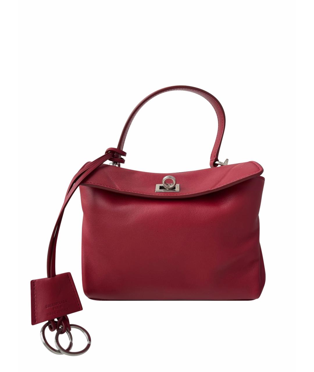 BALENCIAGA Красная кожаная сумка через плечо, фото 1