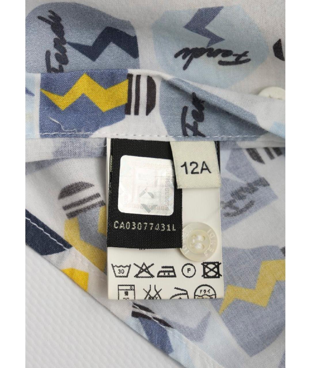 FENDI KIDS Мульти хлопковая детская рубашка, фото 6