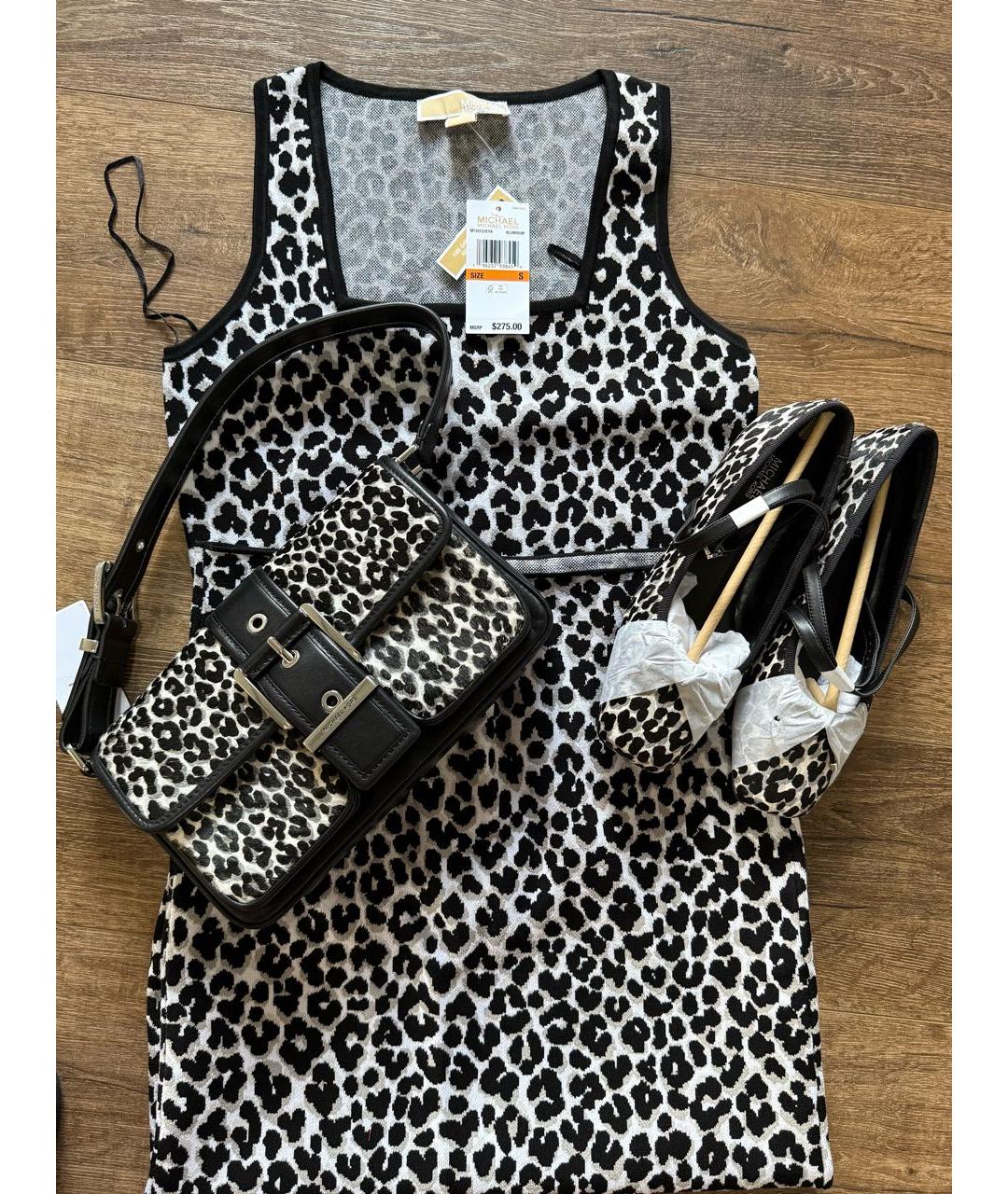 MICHAEL MICHAEL KORS Черное вискозное платье, фото 2