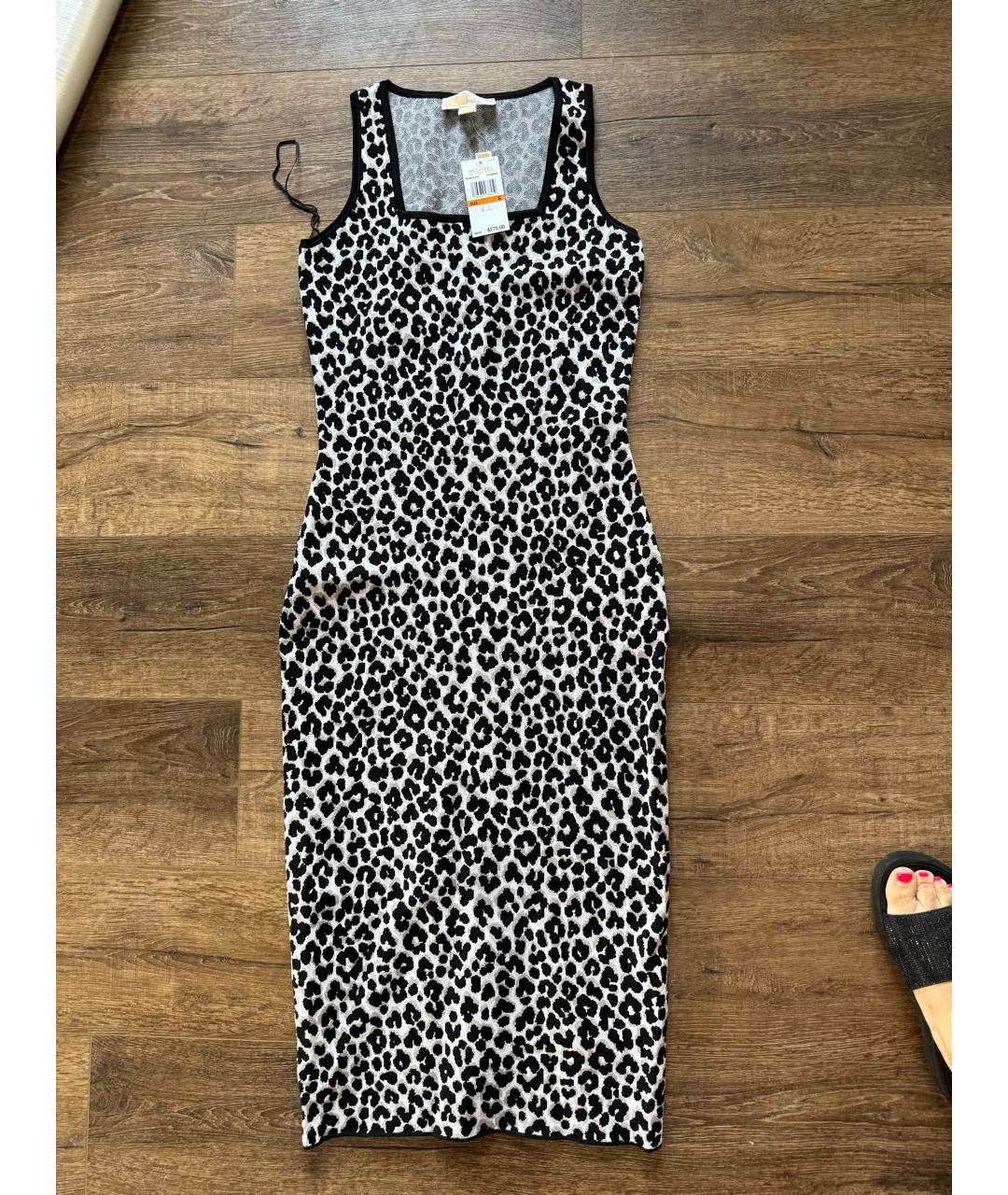 MICHAEL MICHAEL KORS Черное вискозное платье, фото 7