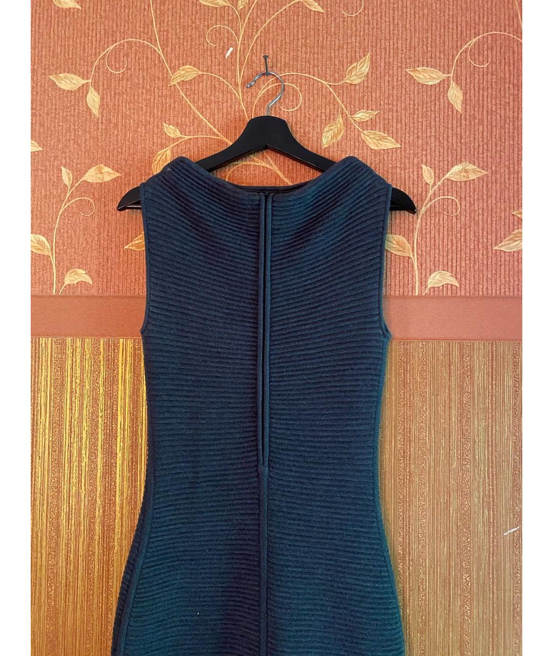 JIL SANDER Антрацитовое шерстяное повседневное платье, фото 2