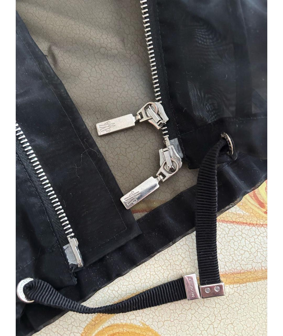 MONCLER Черный пуховик, фото 8