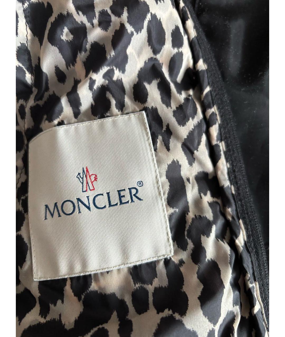 MONCLER Черный пуховик, фото 6