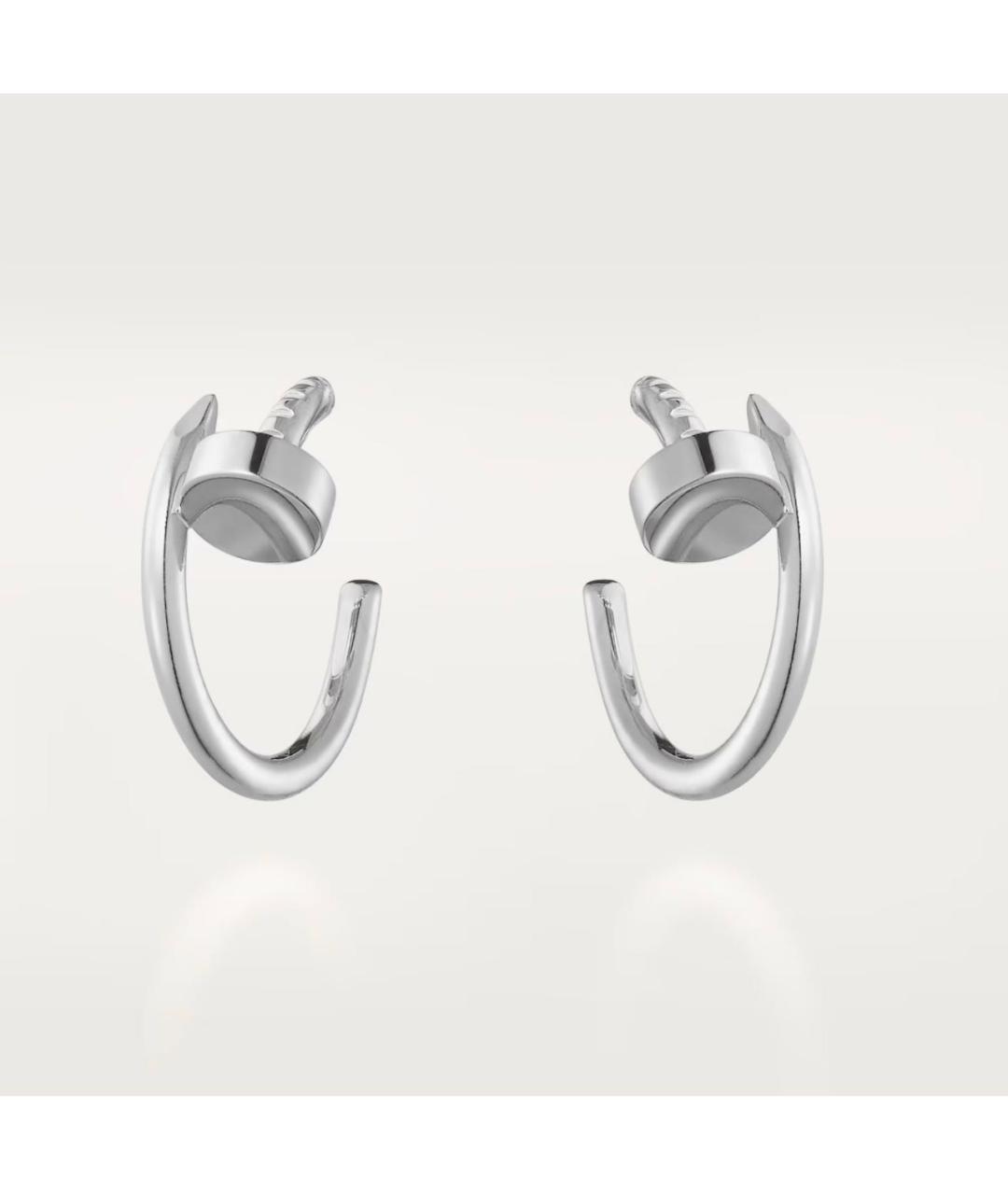 CARTIER Серебряные серьги из белого золота, фото 5
