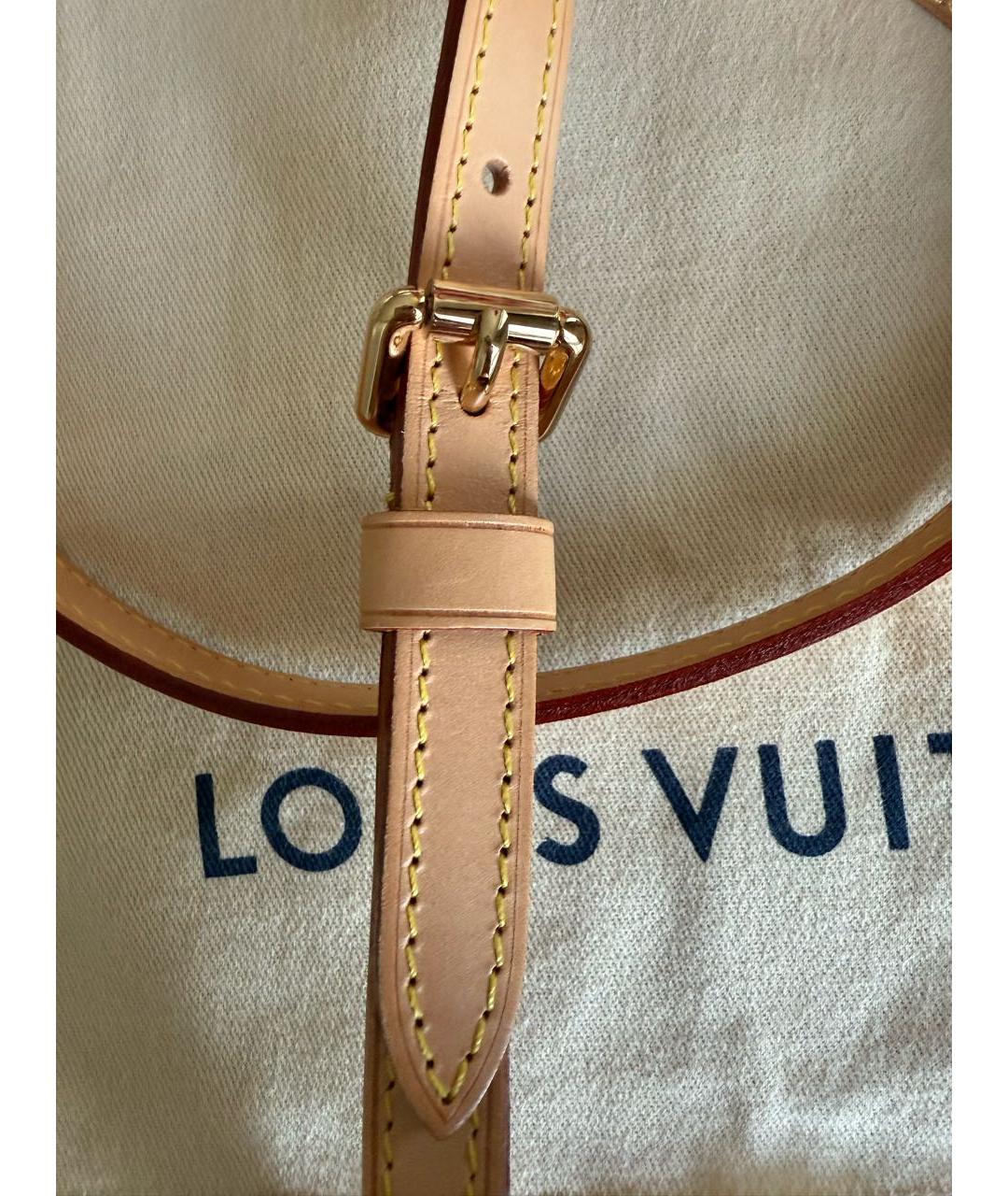 LOUIS VUITTON Коричневый кожаный ремень, фото 3