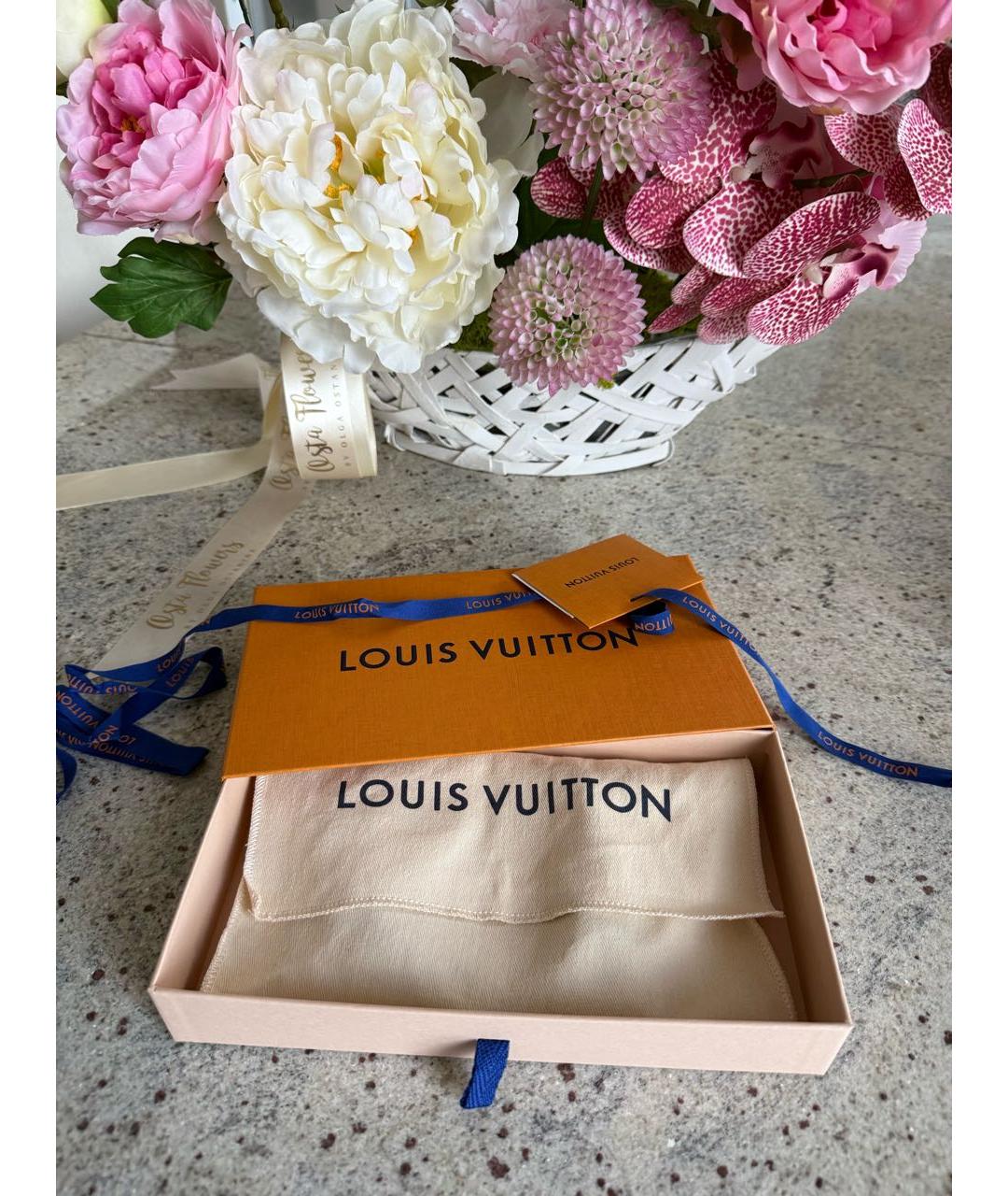 LOUIS VUITTON Коричневый кожаный ремень, фото 4