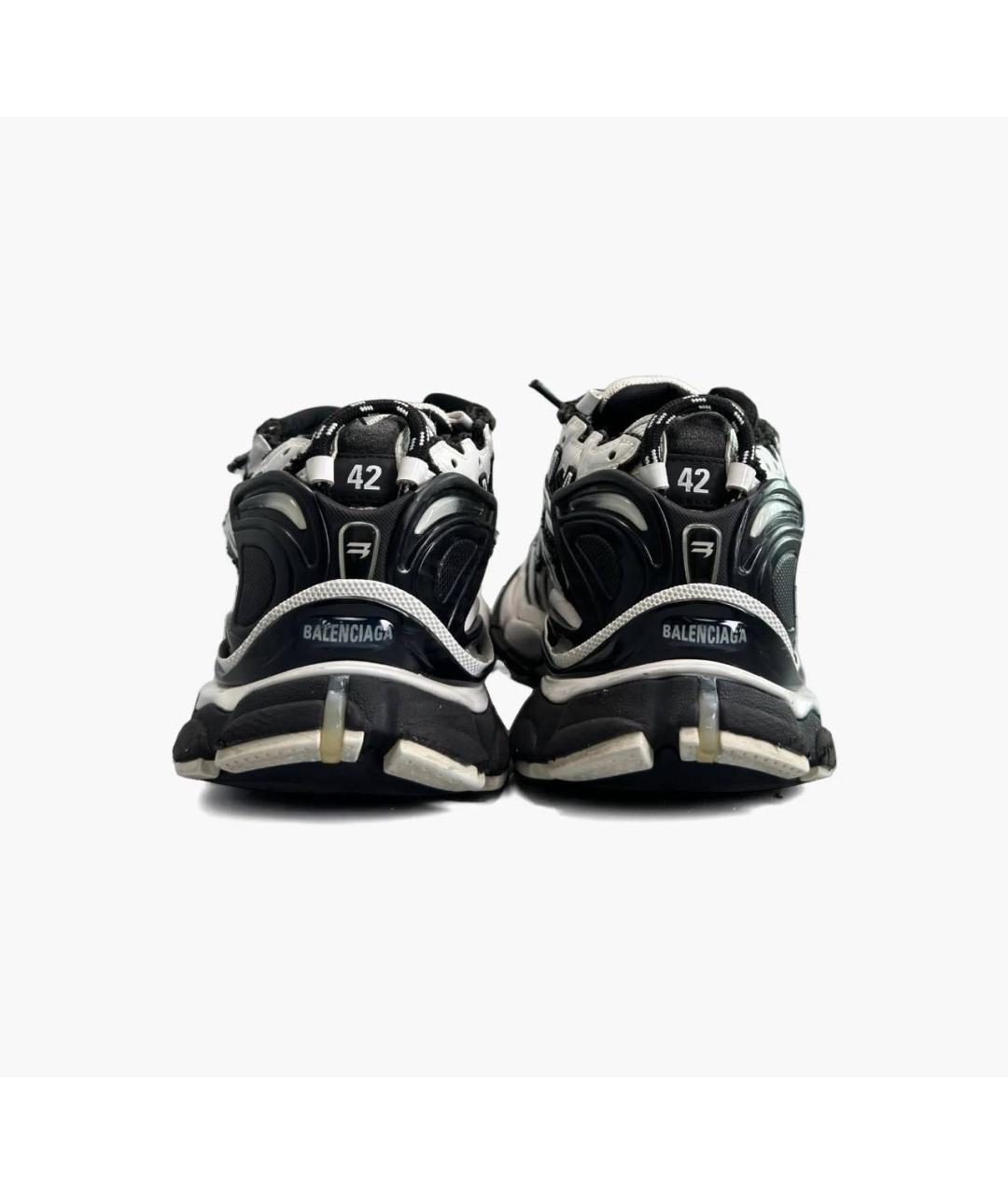 BALENCIAGA Белые кожаные высокие кроссовки / кеды, фото 4