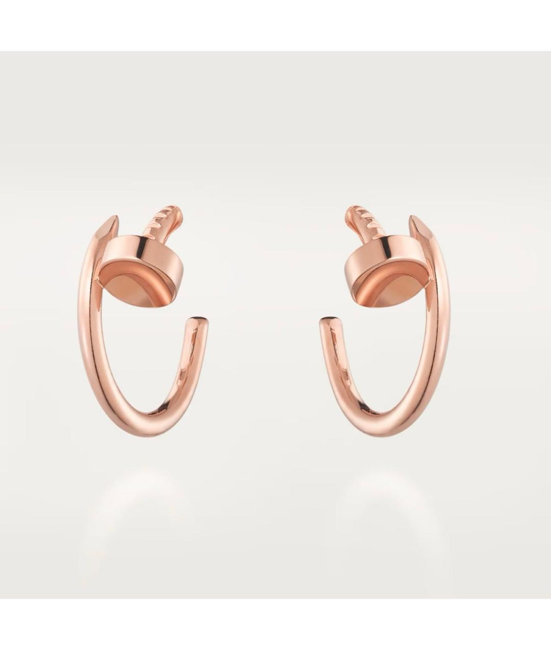 CARTIER Розовые серьги из розового золота, фото 5