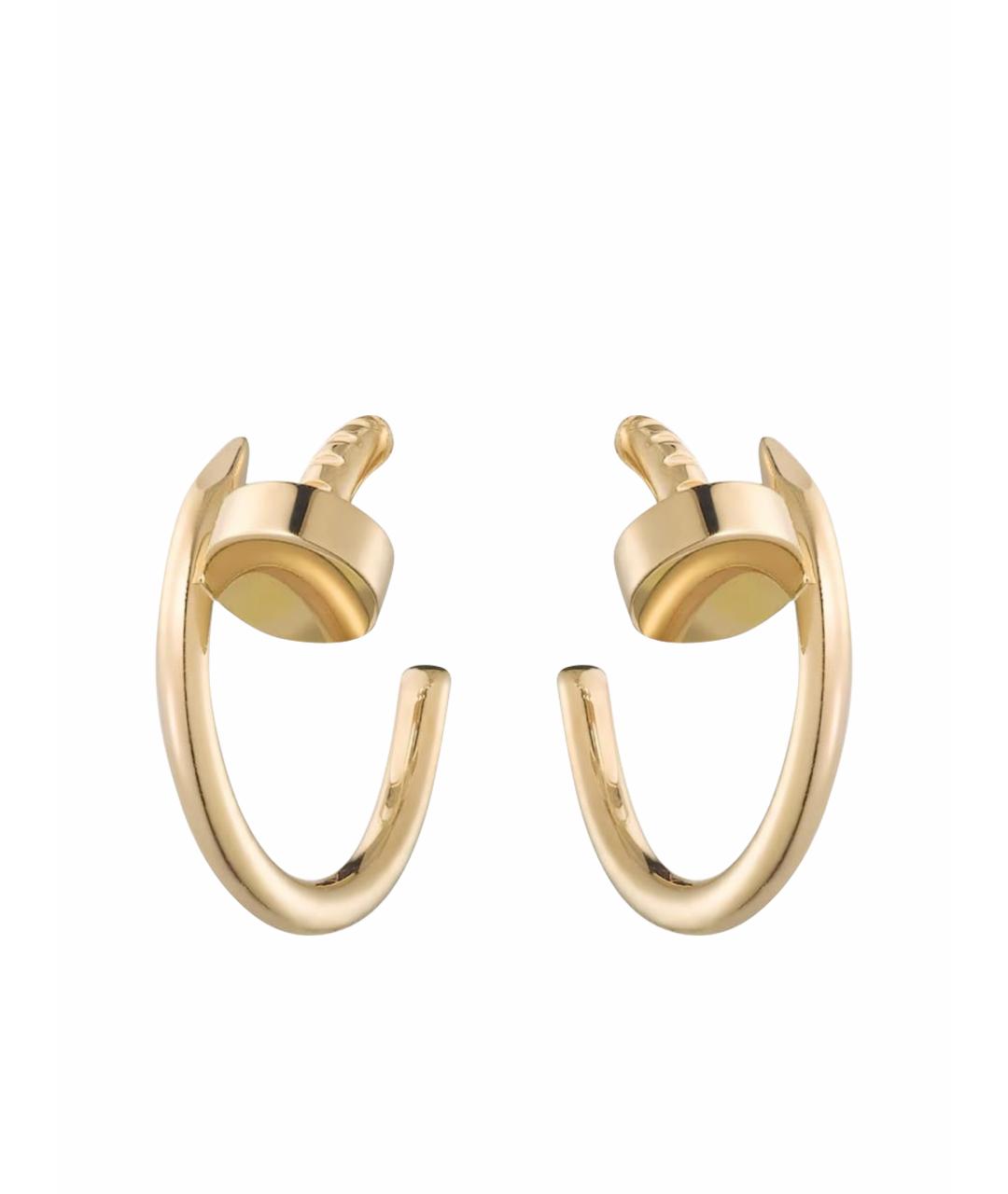 CARTIER Золотые серьги из желтого золота, фото 1
