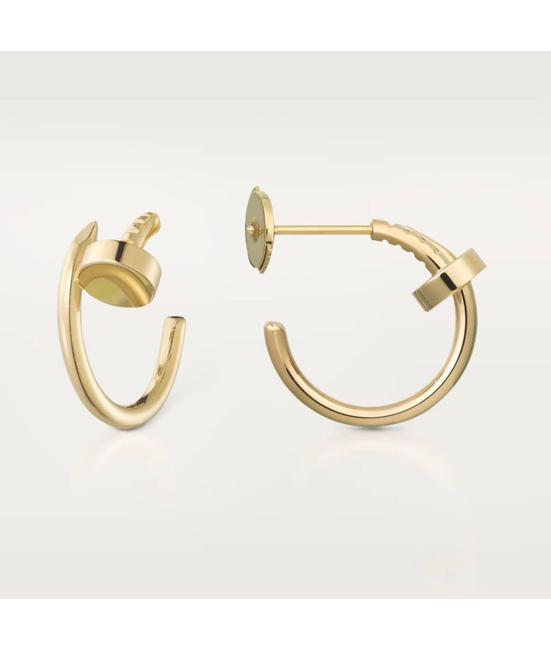 CARTIER Золотые серьги из желтого золота, фото 3