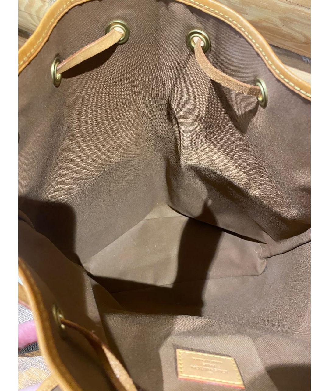LOUIS VUITTON Коричневый кожаный рюкзак, фото 4