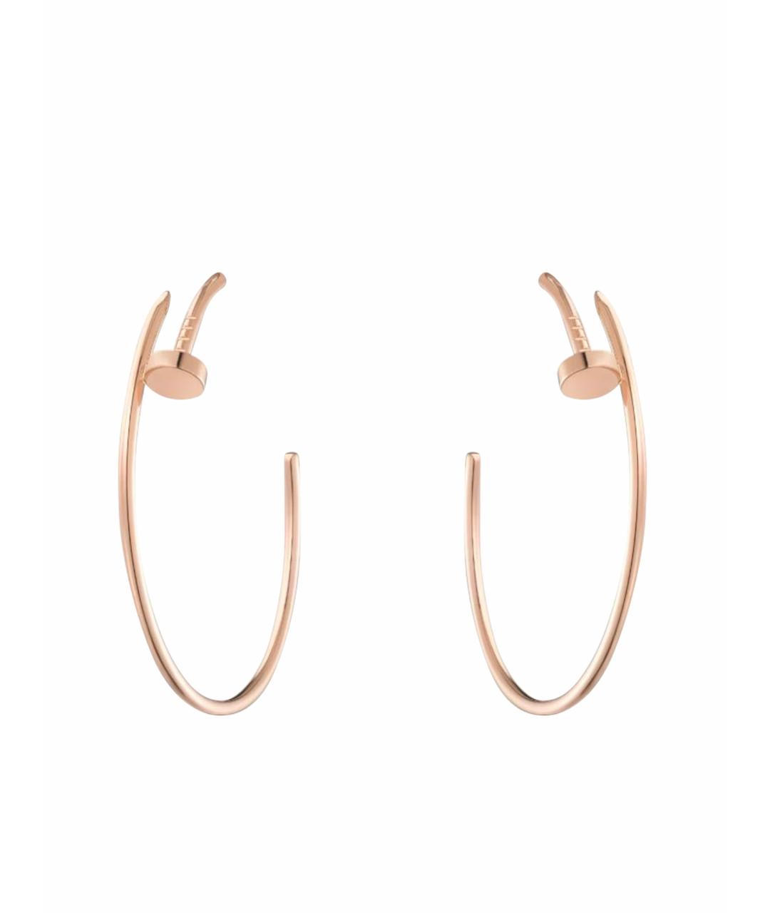 CARTIER Розовые серьги из розового золота, фото 1