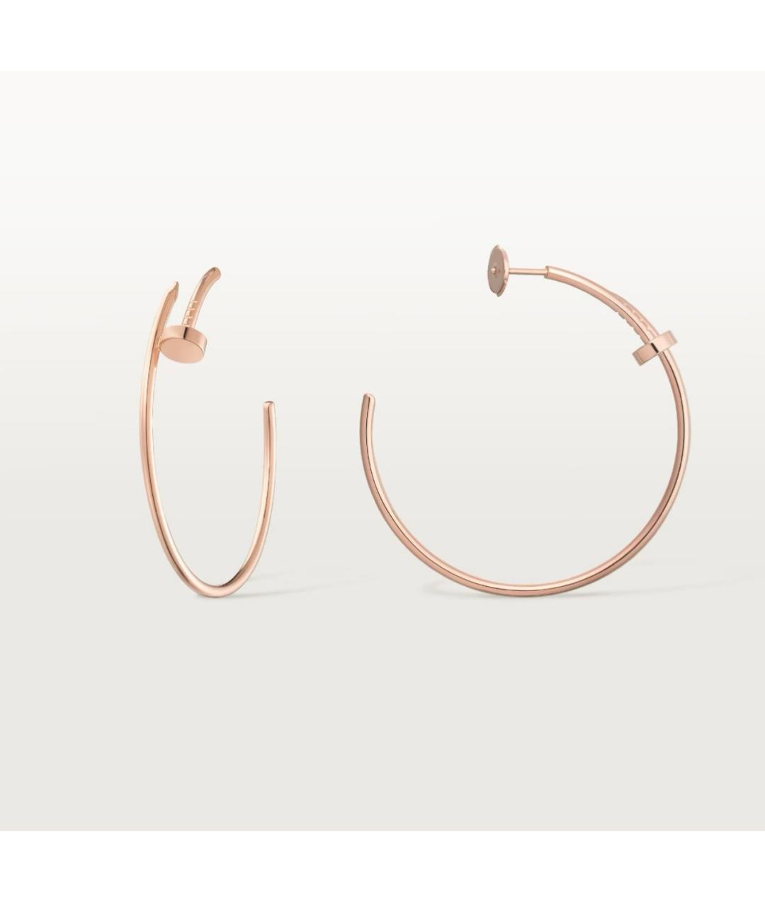 CARTIER Розовые серьги из розового золота, фото 4