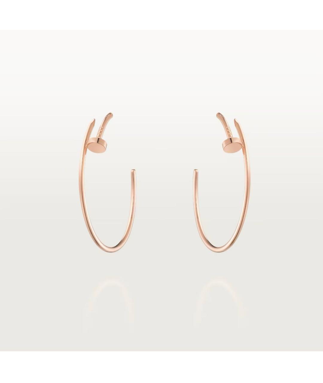CARTIER Розовые серьги из розового золота, фото 6