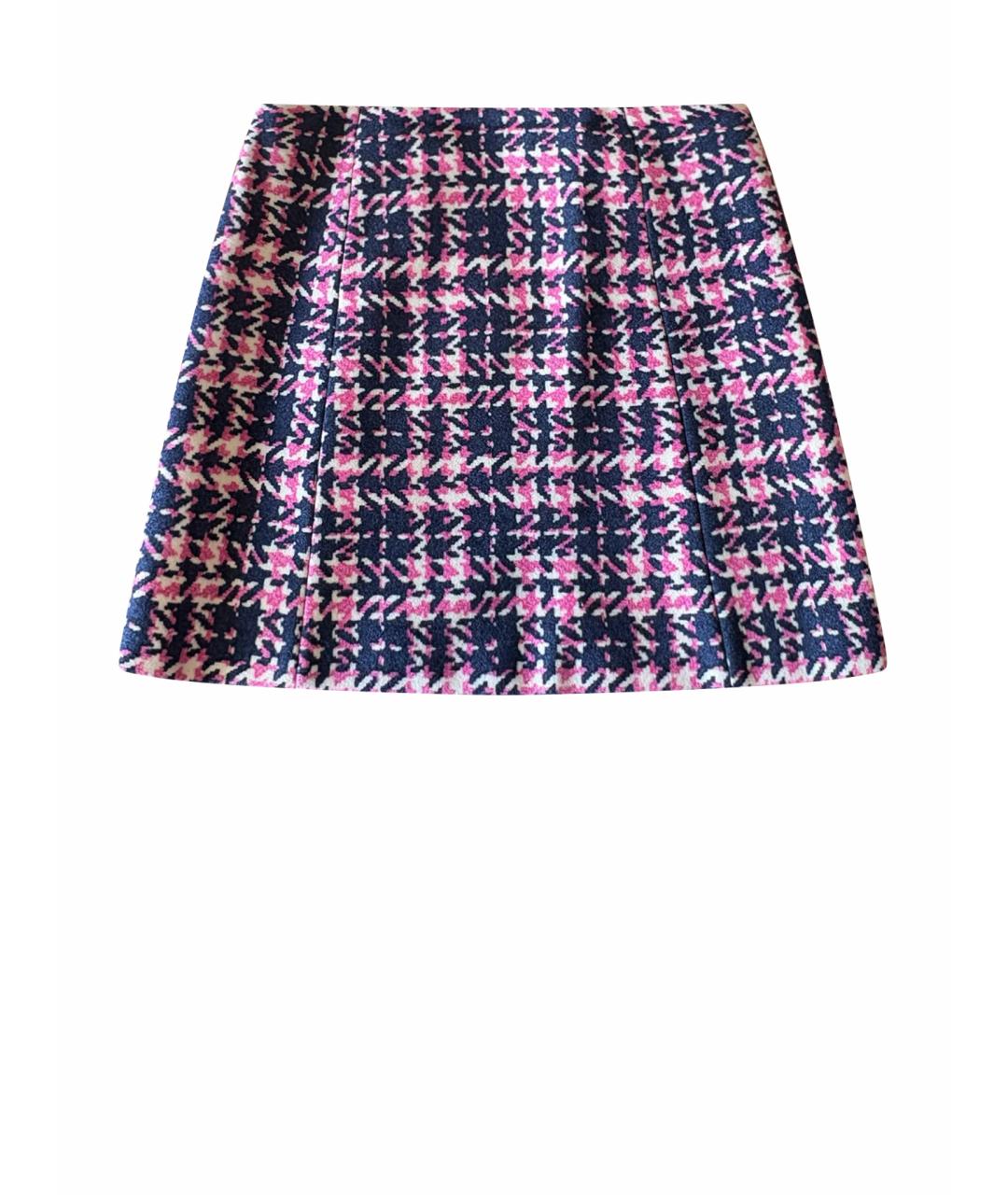 PRADA Мульти шерстяная юбка мини, фото 1