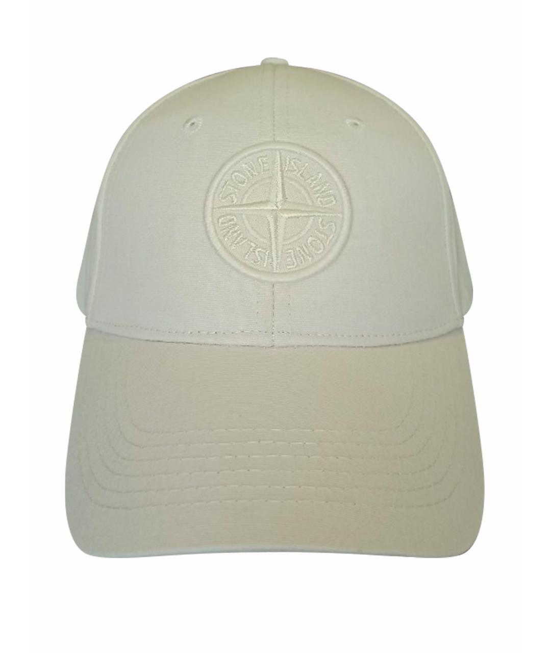 STONE ISLAND Бежевая хлопковая кепка/бейсболка, фото 1