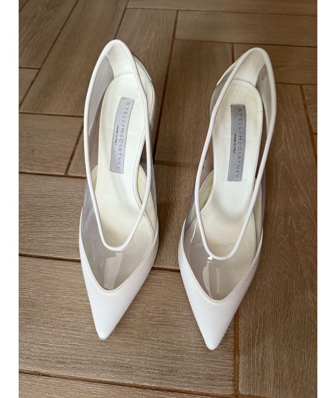 STELLA MCCARTNEY Белые кожаные туфли, фото 2