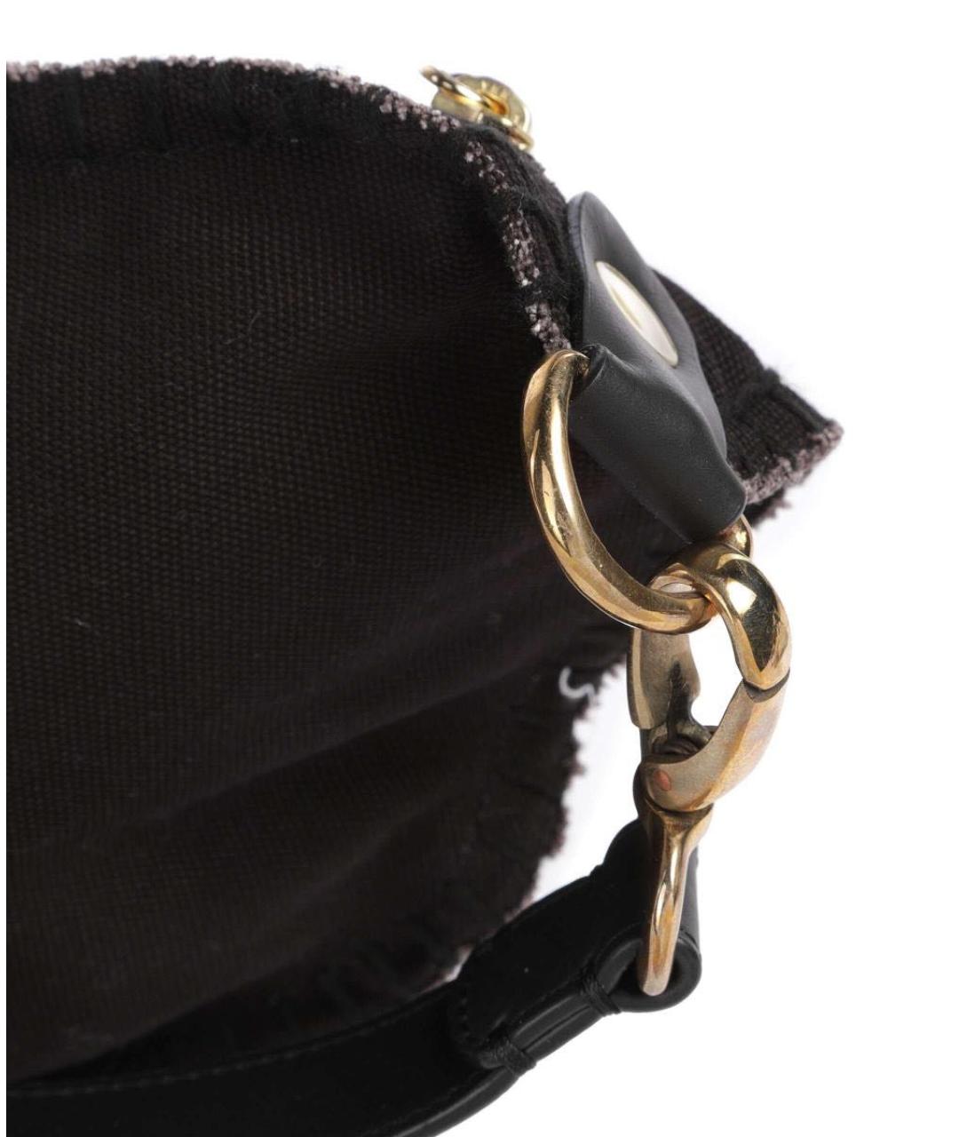 VIVIENNE WESTWOOD Черная деним сумка через плечо, фото 5