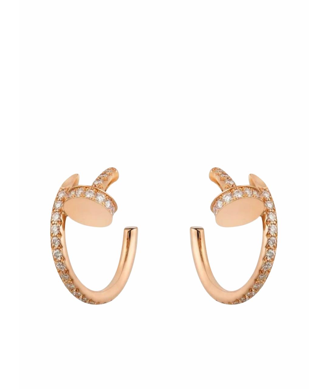 CARTIER Розовые серьги из розового золота, фото 1