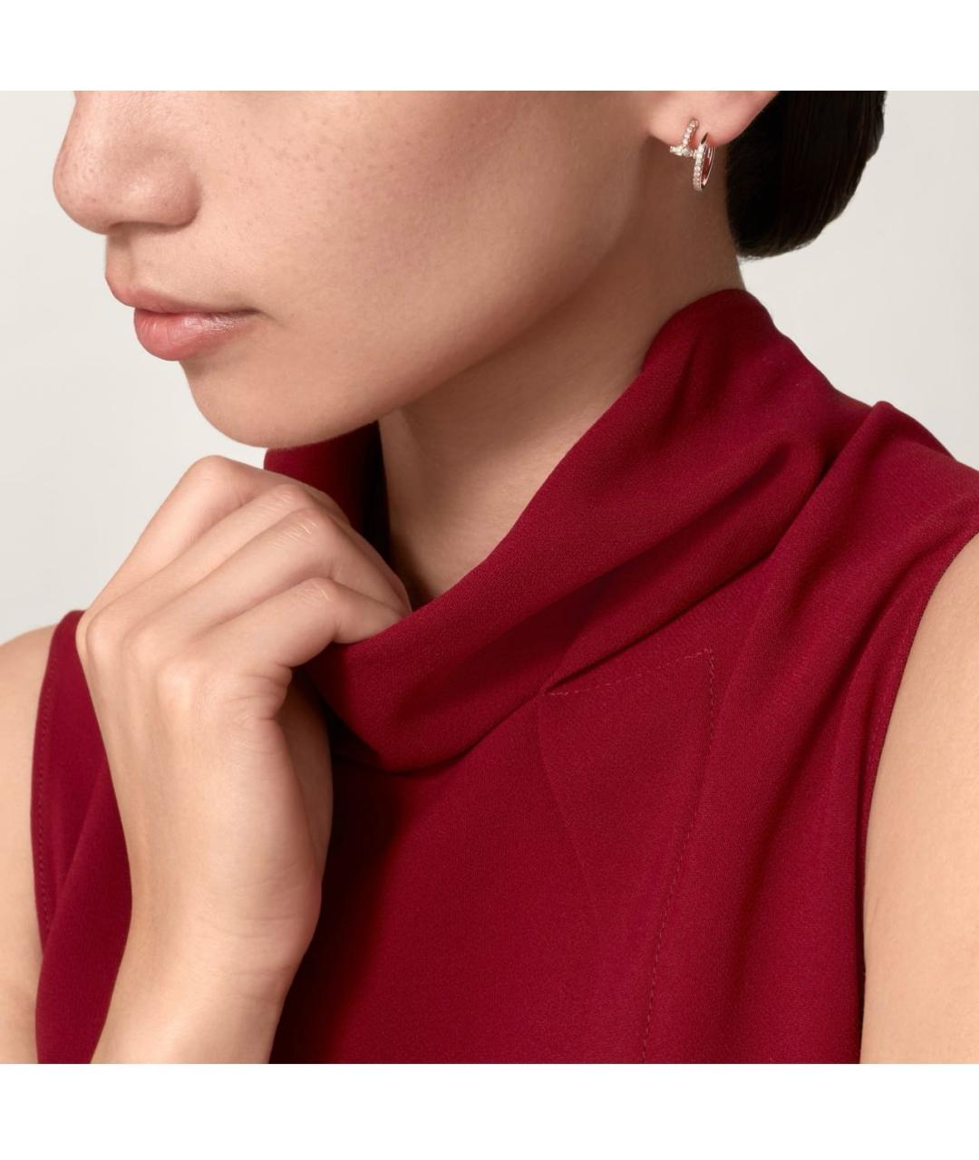 CARTIER Розовые серьги из розового золота, фото 2