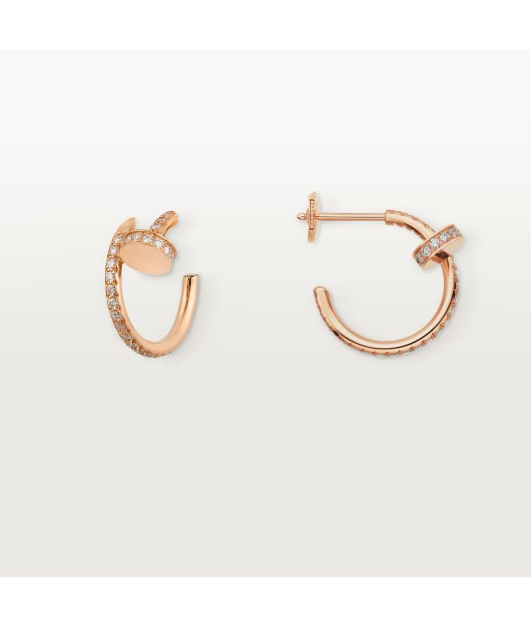 CARTIER Розовые серьги из розового золота, фото 4